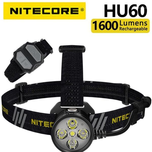 

original nitecore hu60 4 x cree xp-g3 s3 leds + 1 x cree xhp35 hd e2 led max output 1600 lumens with spotlight / floodlight1