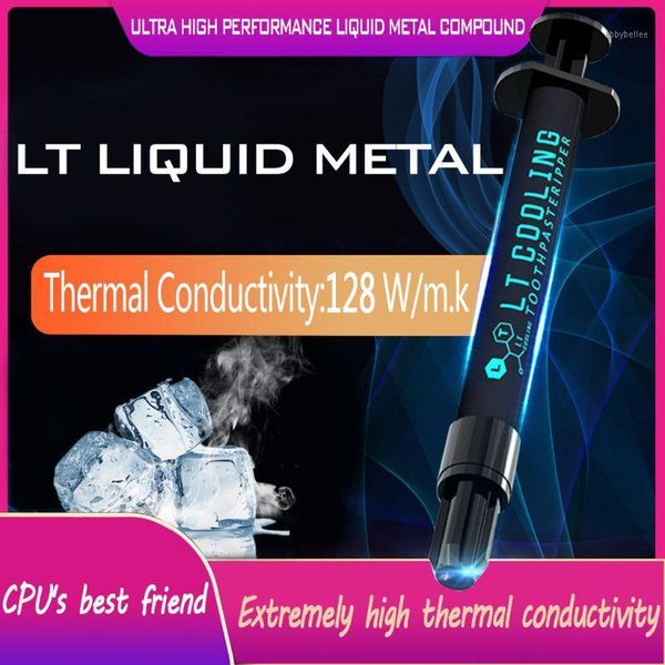 Almofadas de resfriamento de laptop LT-100 líquido de graxa de pasta térmica líquida para CPU Ultra 128W/ 1.5G 3G Cooling1