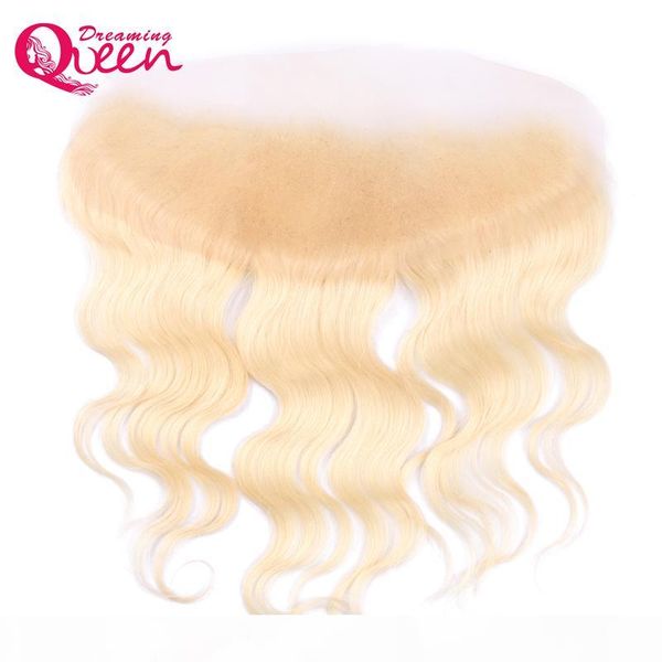 

blonde lace frontal closure ombre brazilian virgin human hair 13x4 ear to ear frontal with baby hair pre-plucked body wave, Black