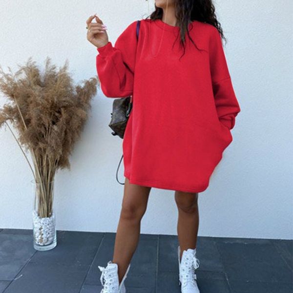 

autumn warm casual women hoodies neon green loose hooded hoodies letter print pockets long pullovers lady streetwear gv645 201203, Black