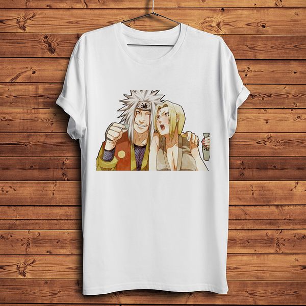 

gama sennin jiraiya and tsunade funny anime new white casual short sleeve streetwear japan ga tee hooded sweatshirt hoodie men t shirt