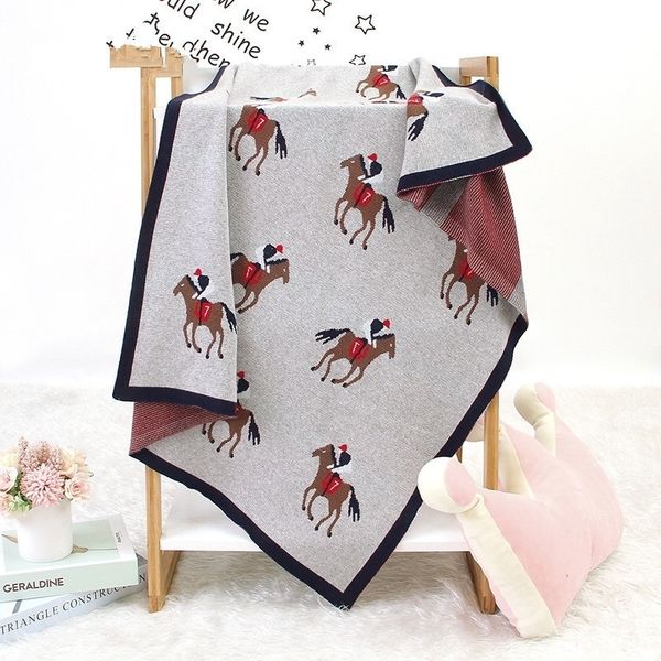 

cotton knitting envelope new born boy girl swaddle wrap accessories toddler sofa crib bed quilts 100*80cm stroller covers y201009
