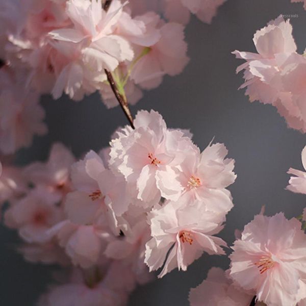 

180cm artificial cherry blossoms flower vines party supplies garland silk fake cherry flower rattan for home wedding decoration@1