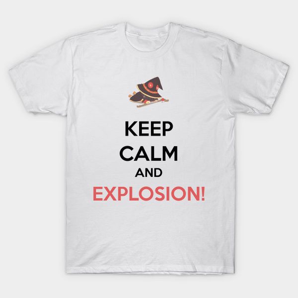 

megumin keep calm and explosion t shirt latest fun t-shirt casual wear sport hooded sweatshirt hoodie