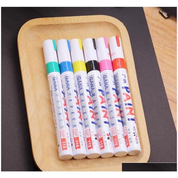 

colorful waterproof pen car tyre tire tread metal permanent paint markers graffiti oily marker pen qw7359 gy50b