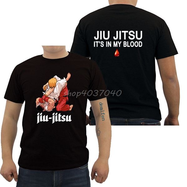 

new fashion summer cool tees print jiu jitsu brazilian martial arter ju jitsu it's in my blood hooded sweatshirt hoodie men t shirt