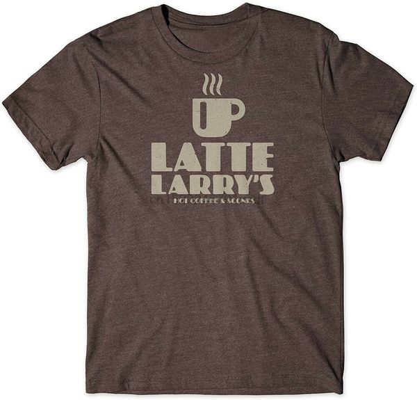 

curb your enthusiasm latte larrys men dark chocolate t shirt sport hooded sweatshirt hoodie