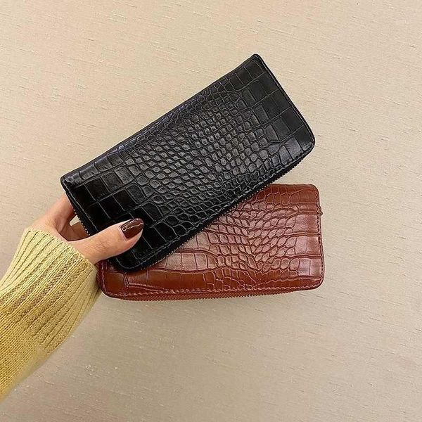 

wallets fashion pu leather zipper long section wallet ladies coin purse phone bag handbag change1, Red;black