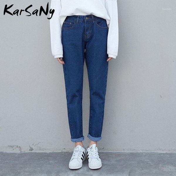 

karsany harem jeans with high waist denim pants trousers loose for women grey vintage boyfriend jeans for women harem jean 20191, Blue