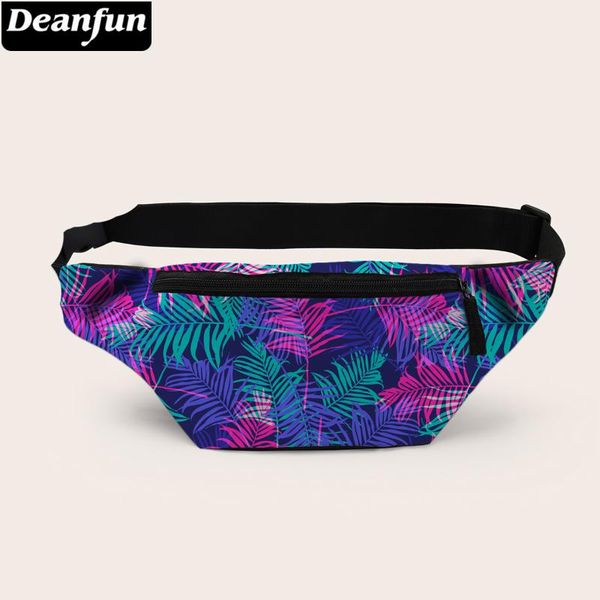 

deanfun waist bag for women colorful printed ladies fanny pack seaweed patterned belt bag d18072