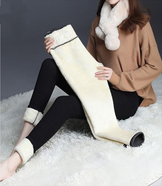 

winter warm leggings for women velvet leggings cold resistant plus velvet black pants winter clothes drop shipping