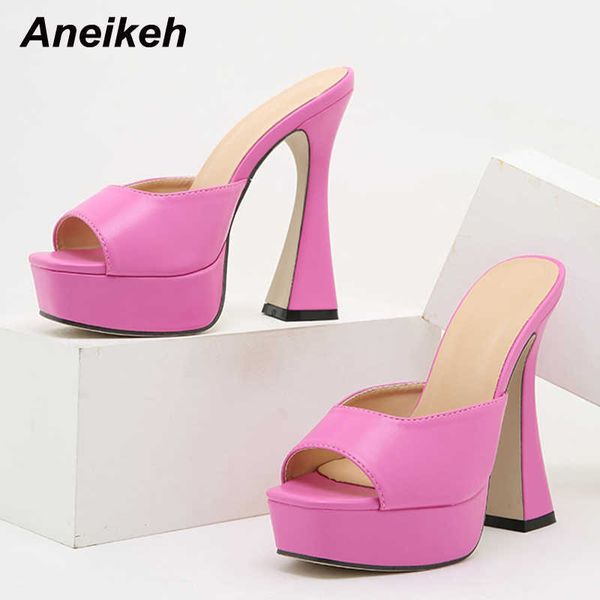 

famous brand designer 2022 spring/autumn pu platform peep toe spike heels pumps ladies shoes basic shallow slingbacks concise slip-on party, Black
