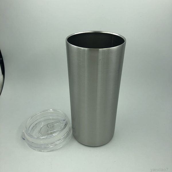 

fedex 15oz skinny tumbler 450ml big capacity straight water beer mugs with sliding lids double wall insulation vacuum tumblers cups