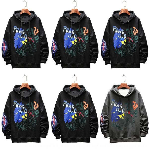 

3d sweater 2020 new spring and autumn trend men's long sleeve casual wear sweatert-shirt sweaterbody blood t-shirt men's sweater c, Black