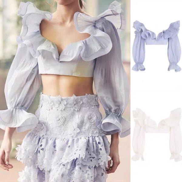 

french temperament socialite spring and summer suit female super short style small upper garment + heavy industry three-dimensional flower e, White