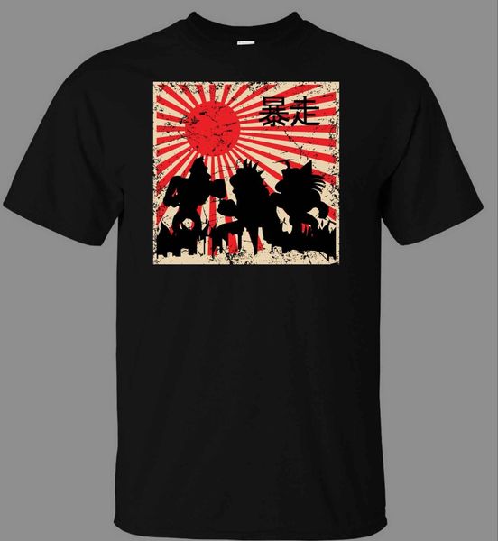 

japanese rampage silhouette t-shirt - direct from mens t-shirts fashion casual slim fit brand clothes t shirt sport hooded sweatshirt hoodie