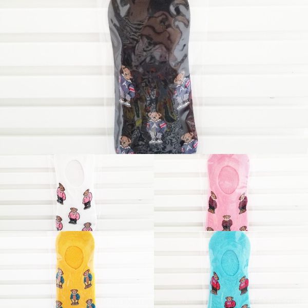 

корея east gate лодка лодка хлопок женщин лето тонкий мелкий рот носки милый маленький медведь хлопковые носки 5vha7, Black