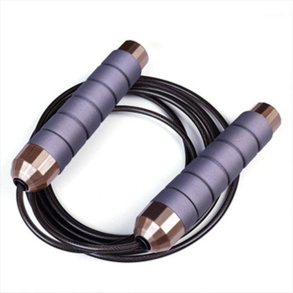 

jump ropes sports fitness jumping rope adjustable black gold rose wire weight-bearing professional jumping1
