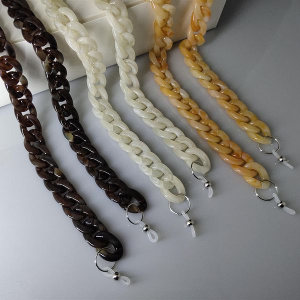 

2020 luxury multi color acrylic sunglasses chain women reading glasses hanging neck chain chic glasses chain eyeglasses strap h jllwlr