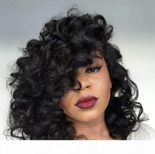 

short curly human hair wigs full lace wig lace front short curly wigs human hair short bob wigs for black women, Black;brown