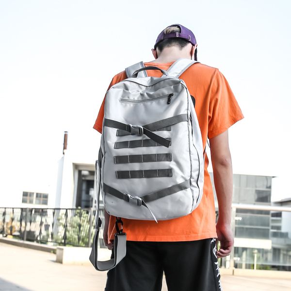 

chaopai leisure large capacity canvas schoolbag for high school students female korean men's travel backpack c1111