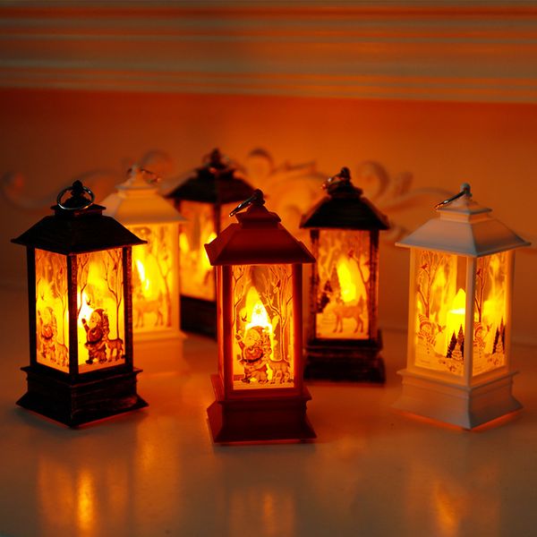 

led santa elk claus snowman light hanging pandent merry christmas tree decorations for home navidad ornaments xmas new year gift