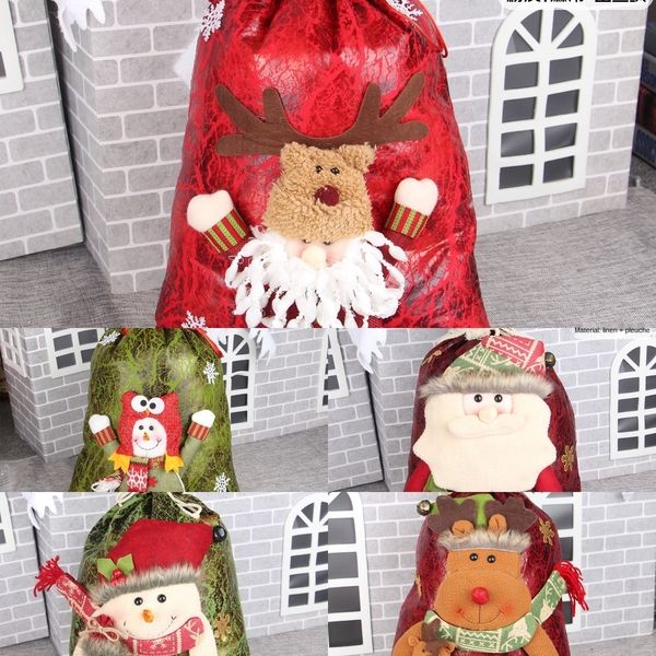 

hctzp christmas santa candy gift bag claus candy bag accessories christmas accessories gift 3zmht