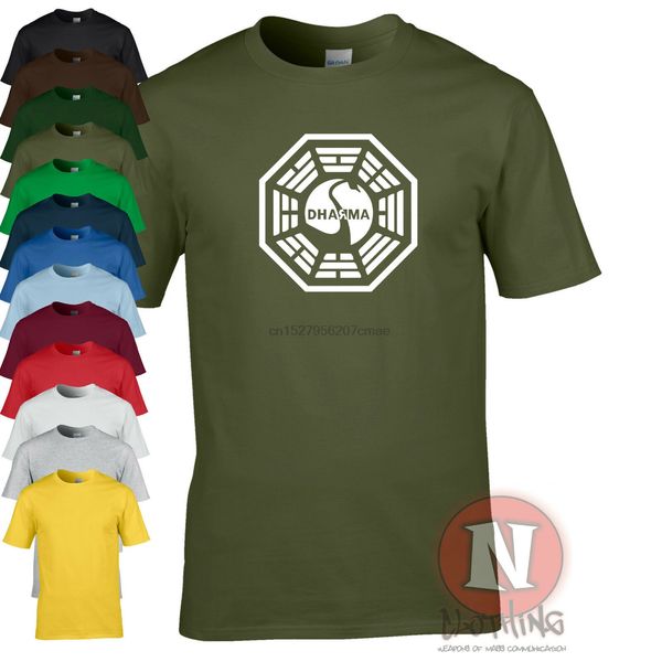 

dharma initiative swan logo t-shirt lost tv series retro coolness sport hooded sweatshirt hoodie