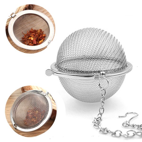 

stainless steel pot infuser sphere mesh tea filler strainer ball 4cm 4.3cm 5cm