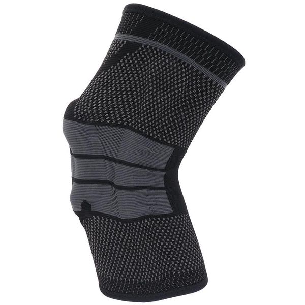 

coyoco silicon spring support knee pad brace 1 pcs leg arthritis injury gym sleeve knee pad warm black grey meniscus kneepad sqcgbd pingtoy