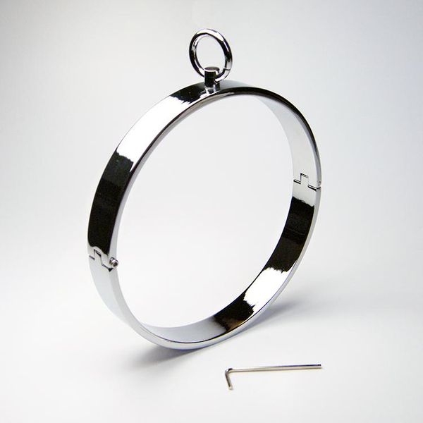 

slave gear alloy fetish toys steel metal collar toys strap collar restraints bondage bondage on cbt iogtx juspm