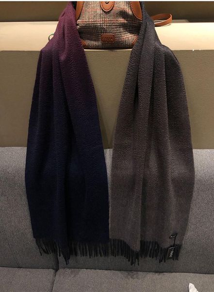 

scarves naizaiga 100% cashmere 35cm width gradient women thick long shawl men winter warm scarf, jrsm83, Blue;gray