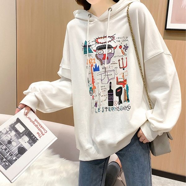 

свитер осени одежда тонкий новый корейский стиль wkoz7 капюшона женщин top sweatercoat sweaterloose весенней верхней осени 2020 и западный с, Black