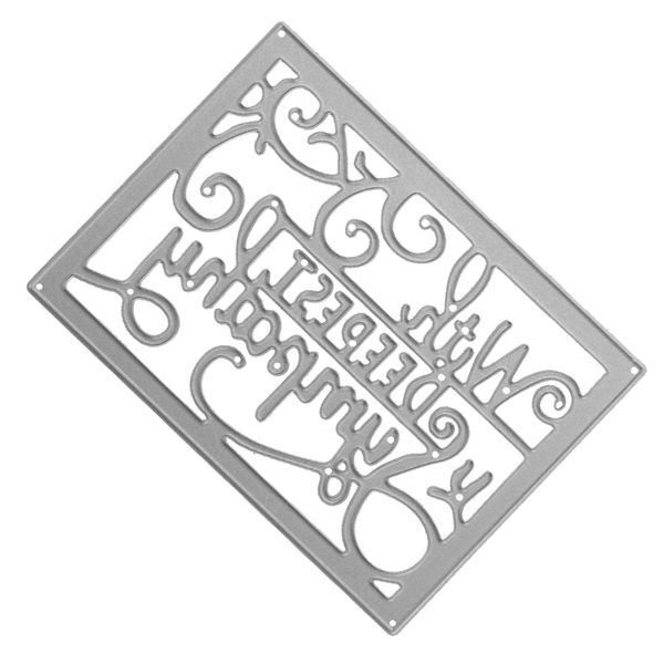

с глубочайшей симпатией плашкой трафаретов для diy тиснение карты бумаги