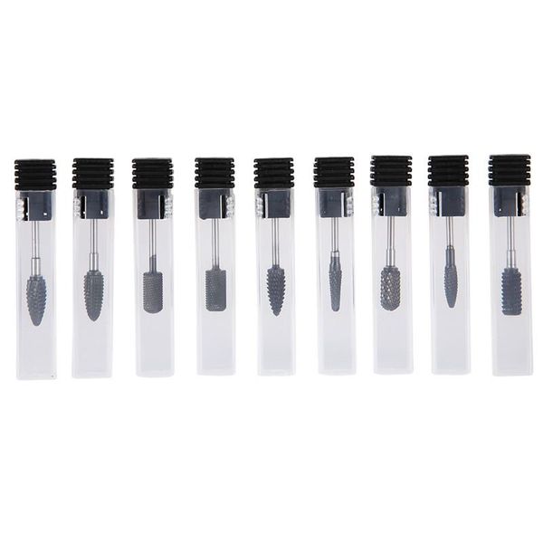 

nail drill & accessories 1pcs bit tools electric manicure machine rotary burr carbide milling cutter bits white ceramic