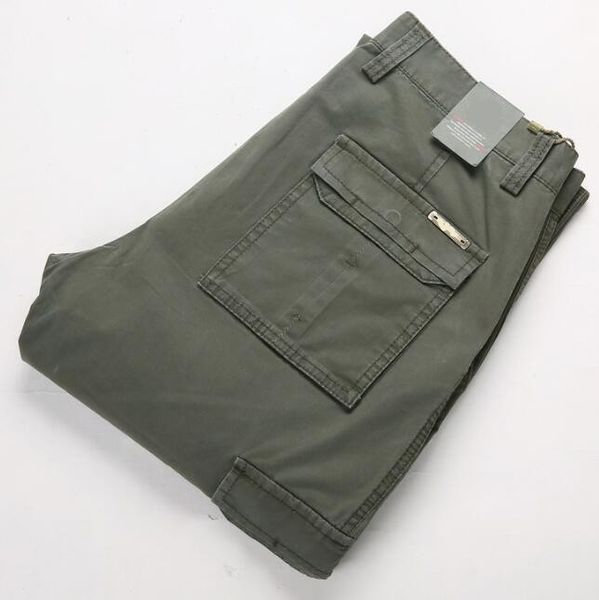 

2021 di zhan ji pu new arrival of multi pocket men in cargo loose straight pants large men's yards size: 30-44 i7og, Black;white