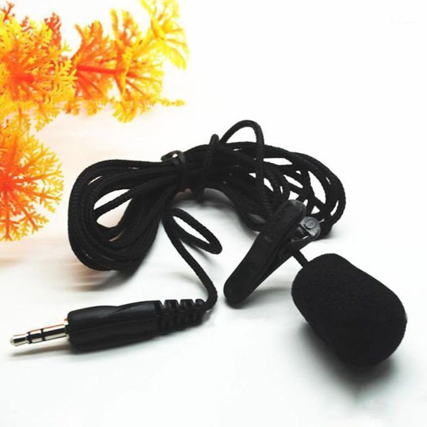

new portable mini 3.5mm tie lapel lavalier clip microphone for lectures teaching1