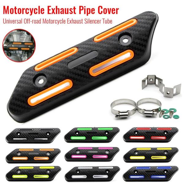 

2020 universal off-road motorcycle exhaust tube heat shield protector protection pit cover tube bicycle
