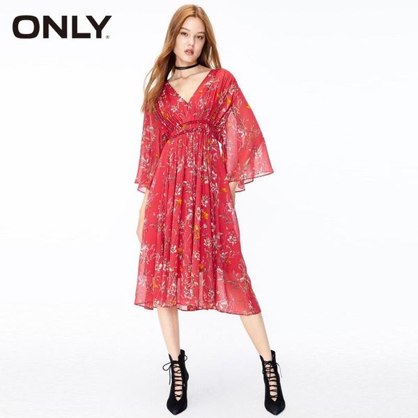 

casual dresses only women long-sleeved dress |119307567, Black;gray