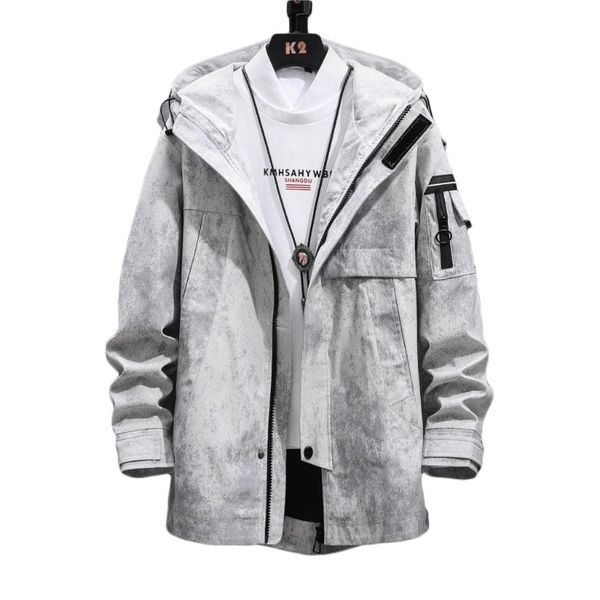 

men's jackets bomber jacket men casual fashion hip hop hooded spring autumn male army streetwear cargo coat, Black;brown