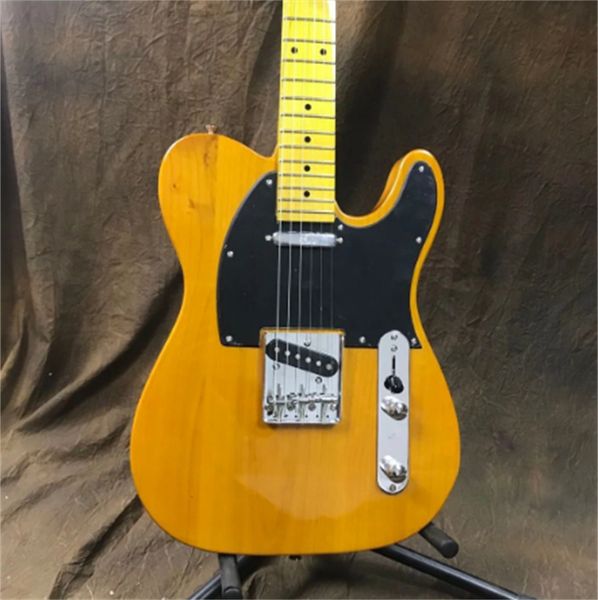 

alder wood body guitar tele version yellow model product guitars guitarra