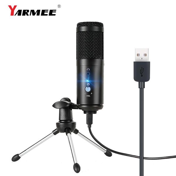 

yarmee condenser microphone usb port pc lapstudio microphone for youtube game podcast karaoke dj live recording conference