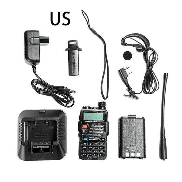 

wireless handheld walkie-talkie uv-5re with headphones professional walkie-talkie 5re high-power wireless civilian