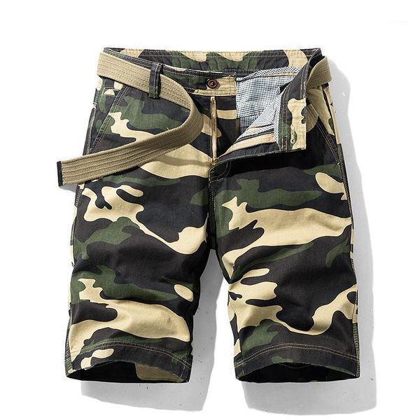 

men's 100% cotton export explosion four-color camouflage shorts cargos shorts beach pants casual pants outdoor training sports1, White;black