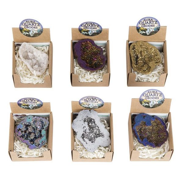 

1pcs natural quartz geode cluster crystal stones specimen home decor agate stones 1pcs qylick, Black