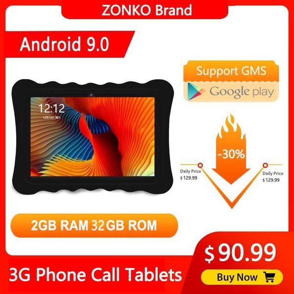 

tablet pc zonko 10 inch android 10.0 quad core 3g phone call 2gb ram 32gb rom ips 1280*800 dual sim card wifi gps tablets1