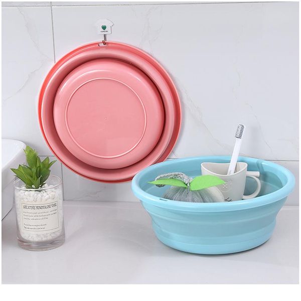 

folding bucket portable collapsible basins camping washbasin car wash bucket tourism water bucket household clean jllscx
