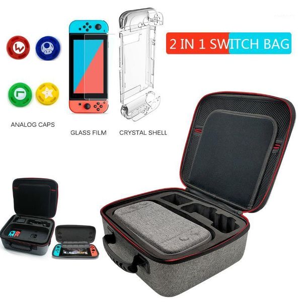 

2 in 1 switch case large capacity nitendo switch accessoire bag game storage portable carrying case1