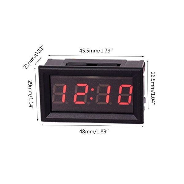 

timers diy vehicle electronic clock car motorcycle time display module power-off memory