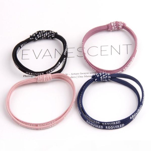 

english lettered knot hair band hipster simple hair band headband rubber ponytail headdress, Brown